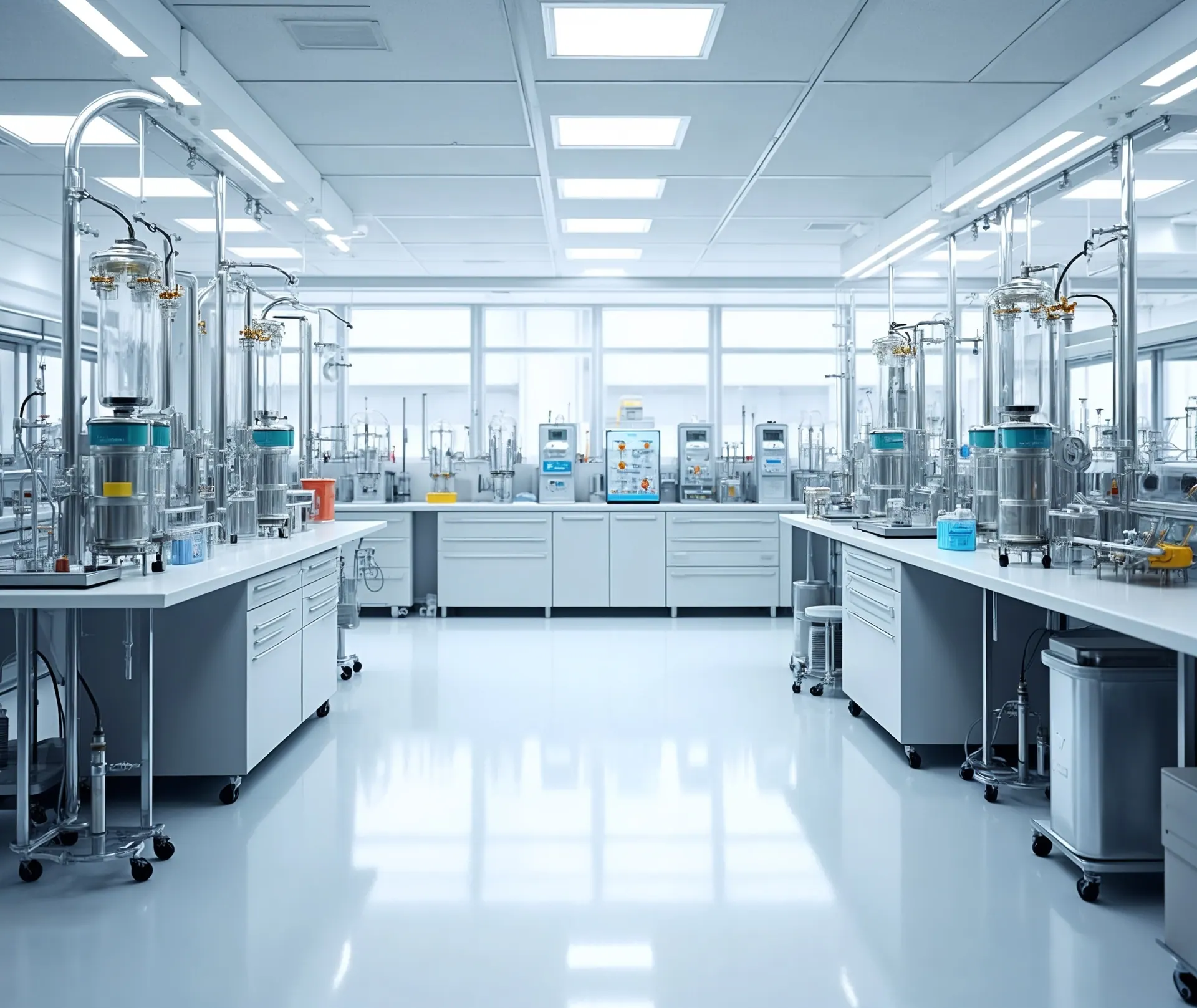 Pharmazeutische Produktion (KI-generiertes Symbolbild) — Headhunter & Personalvermittlung für die Pharmaindustrie